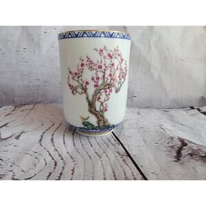 Franklin Mint Birds And Flowers Of the Orient Tea Cup Nightingale And The Plum